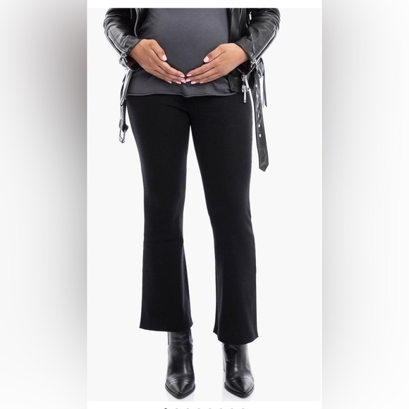 1822 Denim ReDenim Over the Bump Raw Hem Demi Bootcut Maternity Jeans Size 31 - Picture 1 of 5